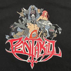 【LOL】ゲーム PENTAKILL バンドTシャツ プリント ロゴ キャラクター キャラt バンt メタル リーグ・オブ・レジェンド League of Legends L 半袖 メキシコ製 US古着