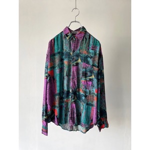-GOOUCH- art design rayon shirt