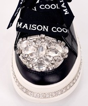 COOLAシューレースビジュースニーカー (WHITE) CQ-44537