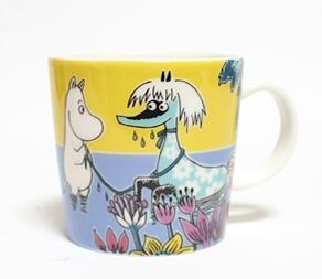 送料無料 ARABIA ムーミンマグカップ 「2012年夏限定」 新品 未使用 廃盤 マグカップ 旧ロゴ アラビア社 MOOMIN