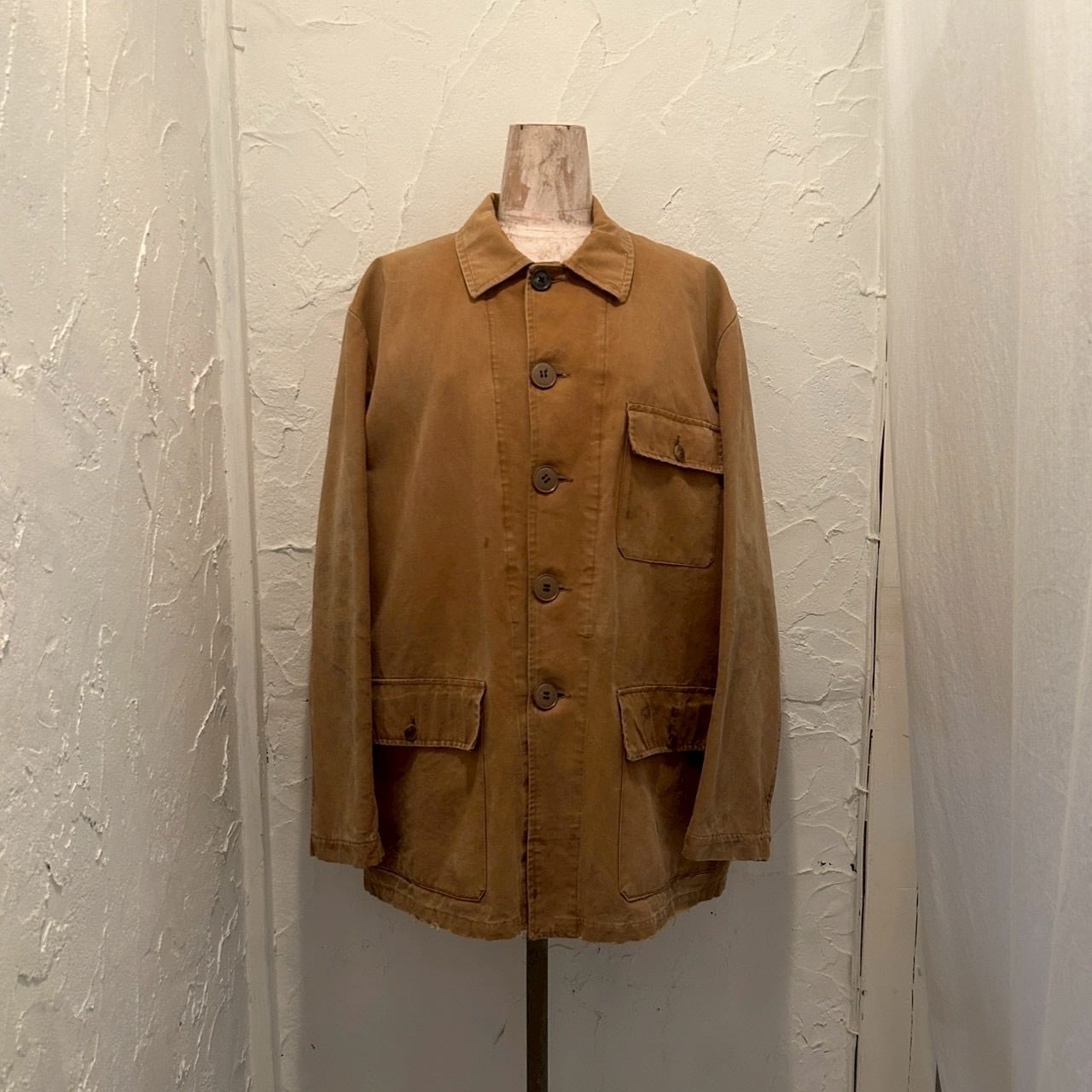 40s 〜50s Le Mont st Michel cotton canvas hunting jacket | TRICOT