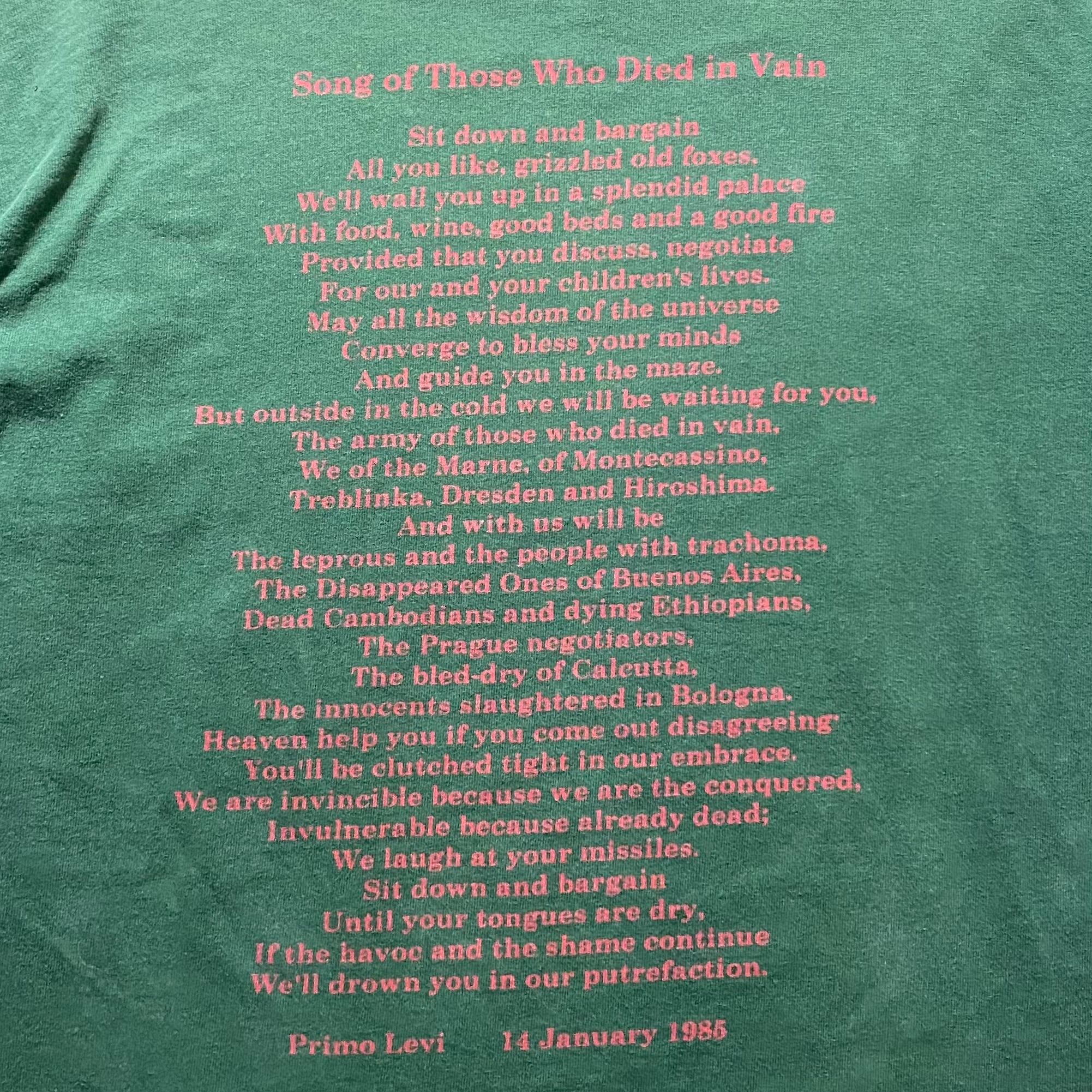 vintage 1990's MANIC STREET PREACHERS long sleeves music tee “Gold