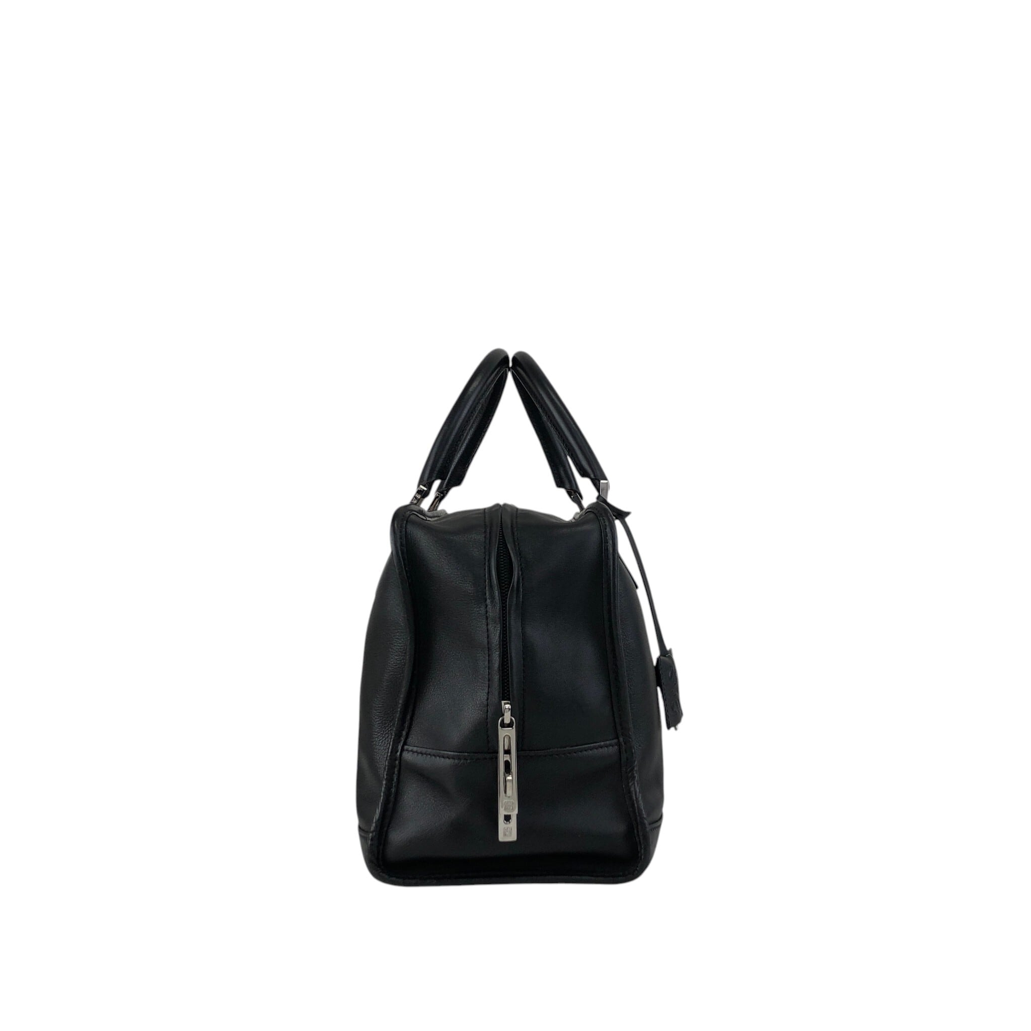 LOEWE ロエベ アマソナ36 ハンドバッグ ブラック アナグラム レザー