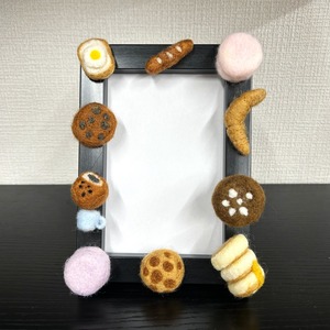 パン祭り　フォトフレーム　羊毛フェルト