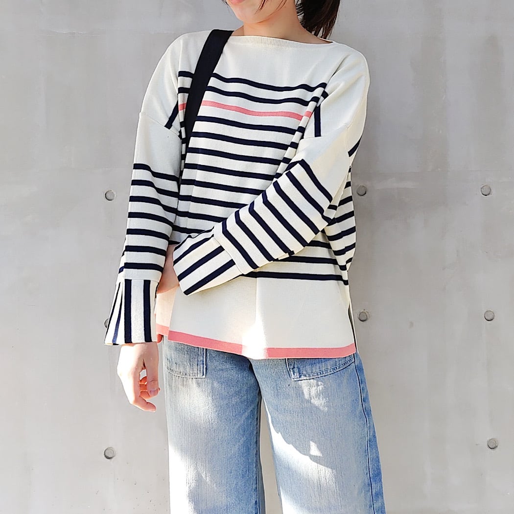 パネルボーダーニット