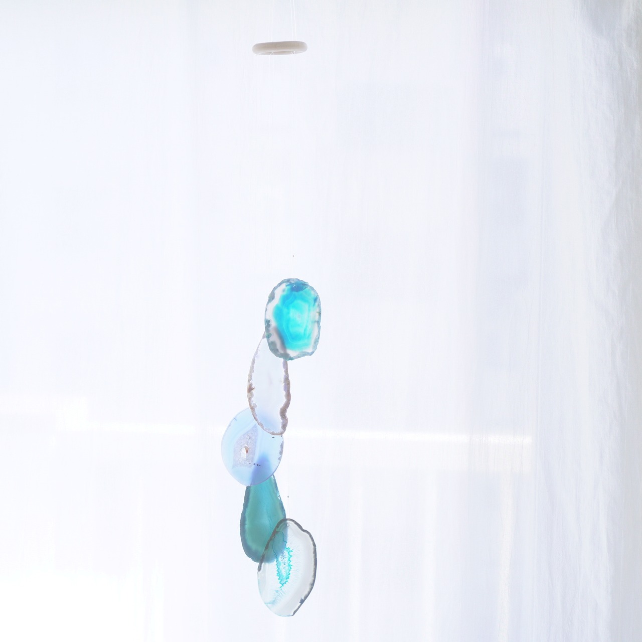 Ice Water 12 - アゲートヒーリングチャイム / Agate Sun Catcher Wind Chime 545