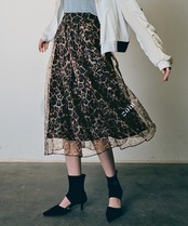 【先行販売】COOLA MADEレオパードフレアスカート　CQ-48003