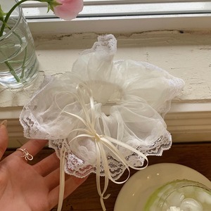 Manggoふんわりリボンレースヘアリング