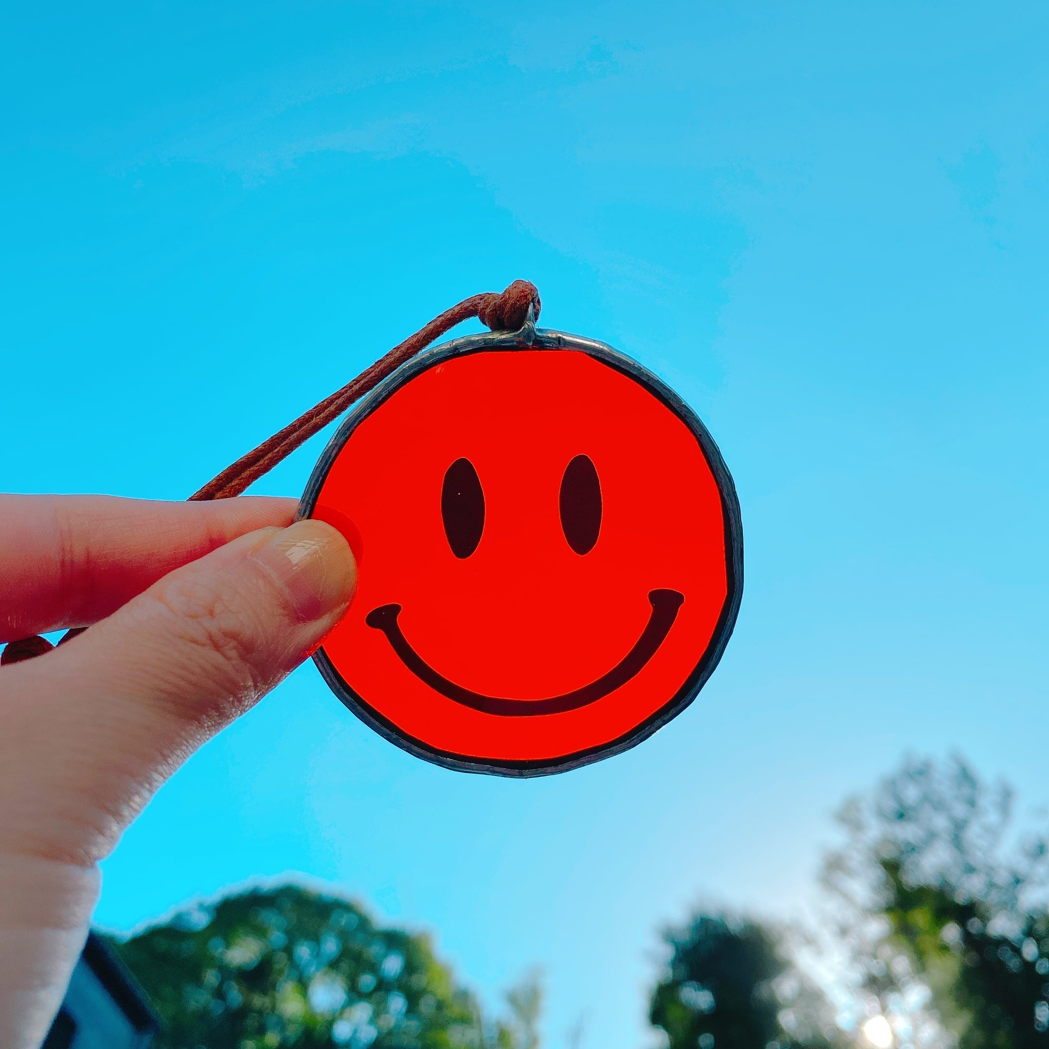 ステンドグラス Smileサンキャッチャー（オレンジ） | SmileLABO