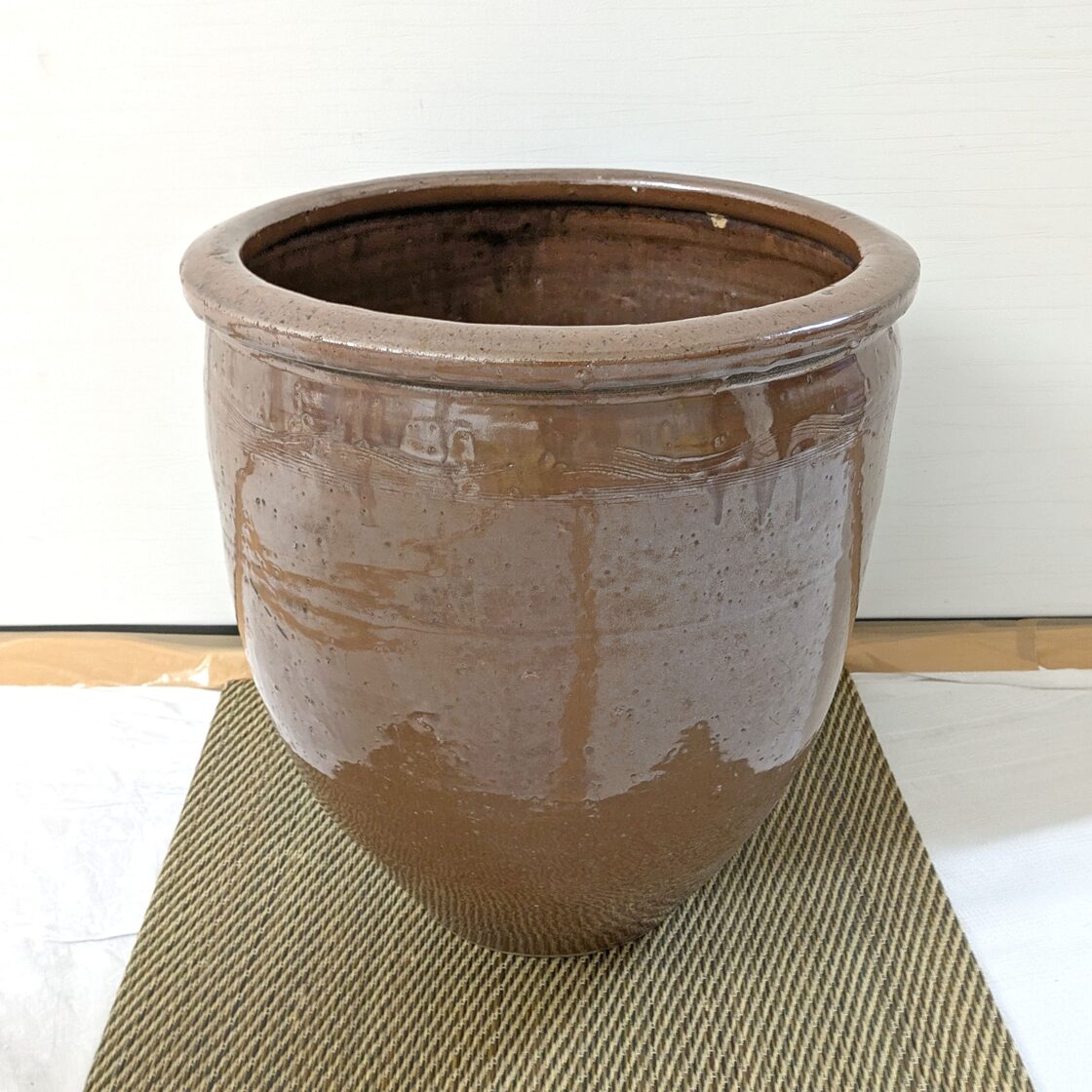 瓶(かめ)・水瓶・メダカ鉢・焼物・陶磁器・No.240913-39・梱包サイズ 