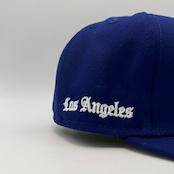 NEW ERA 59FIFTY/5950 Old English ロサンゼルス・ドジャース ダークロイヤル