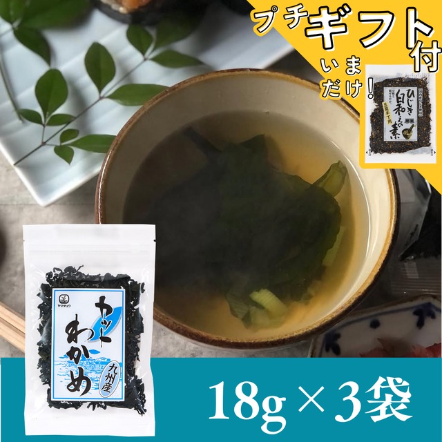 【九州産】カットわかめ18g×3袋セット【送料無料】【ポスト投函】
