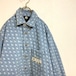 美品 Kappa カッパ 総柄 ロゴ柄 デニムジャケット カバーオール メンズ Sサイズ オーバーサイズ
