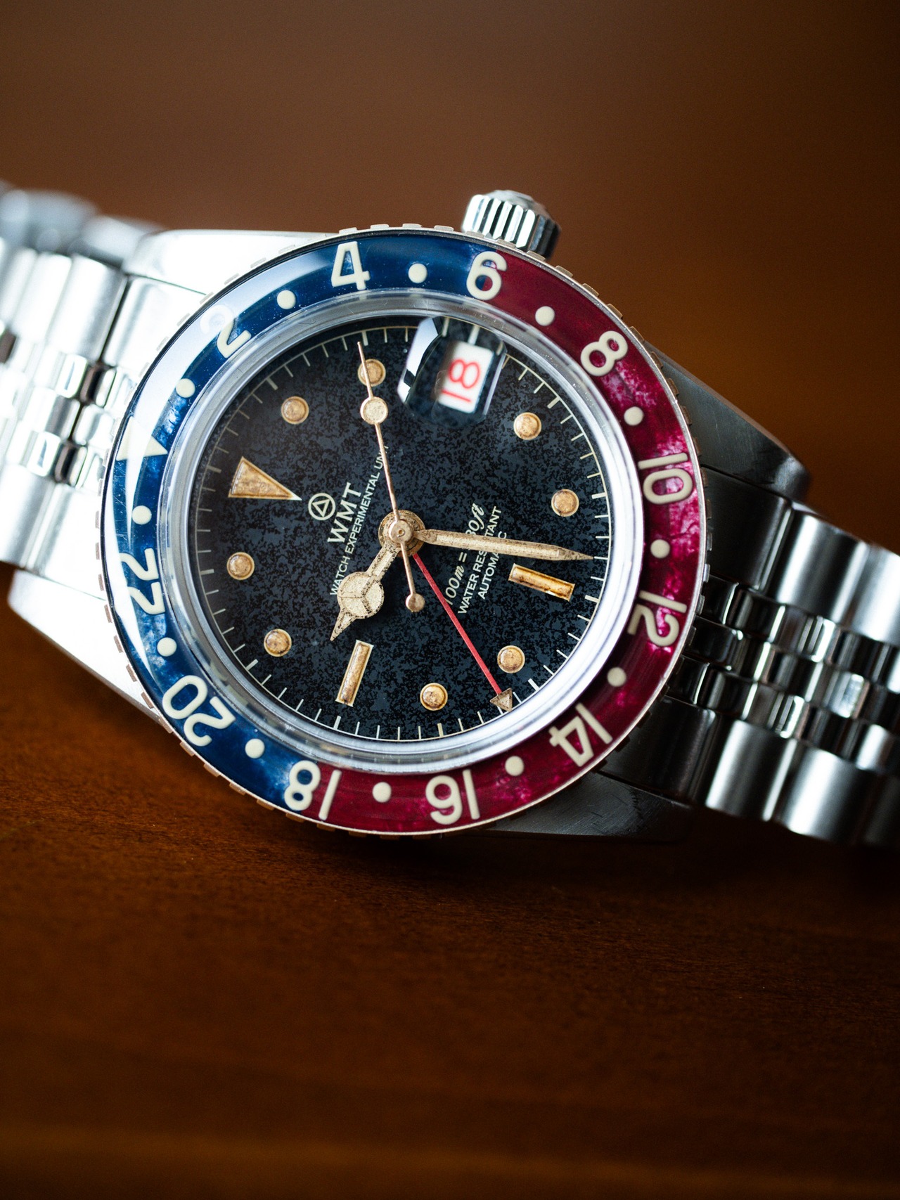 WMT WATCHES Panton MKII – Black Dial / Heavy Aged
