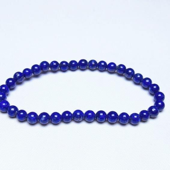 ラピスラズリ ブレスレット 5mm 一点物 メール便可 [M便 1/10] 111-48493