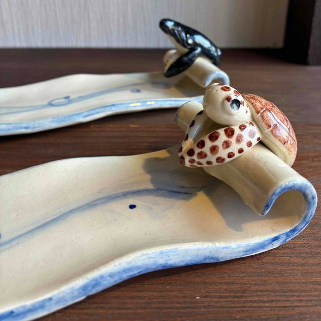 波乗りウミガメのお香立て