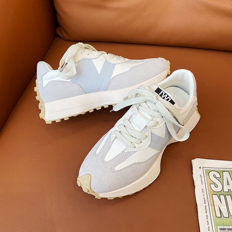 スプリングレースカジュアル 靴 シューズ 春物 ラウンドトー フェイクシューズ11816588380