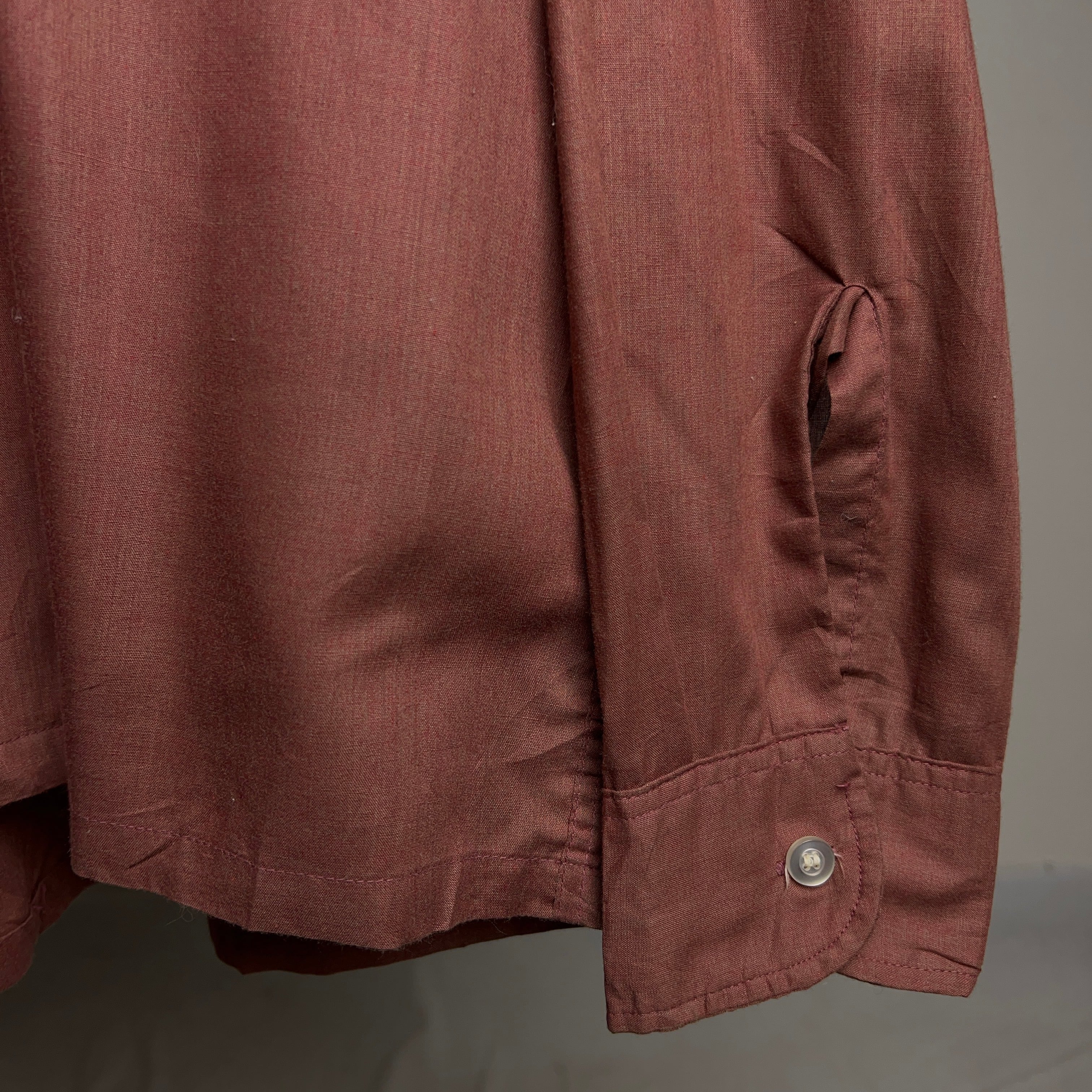60's~70's Poly × Cotton Open Collar Shirt SIZE M 60年代 70 60's~70's Poly × Cotton Open Collar Shirt SIZE M 60年代 70
