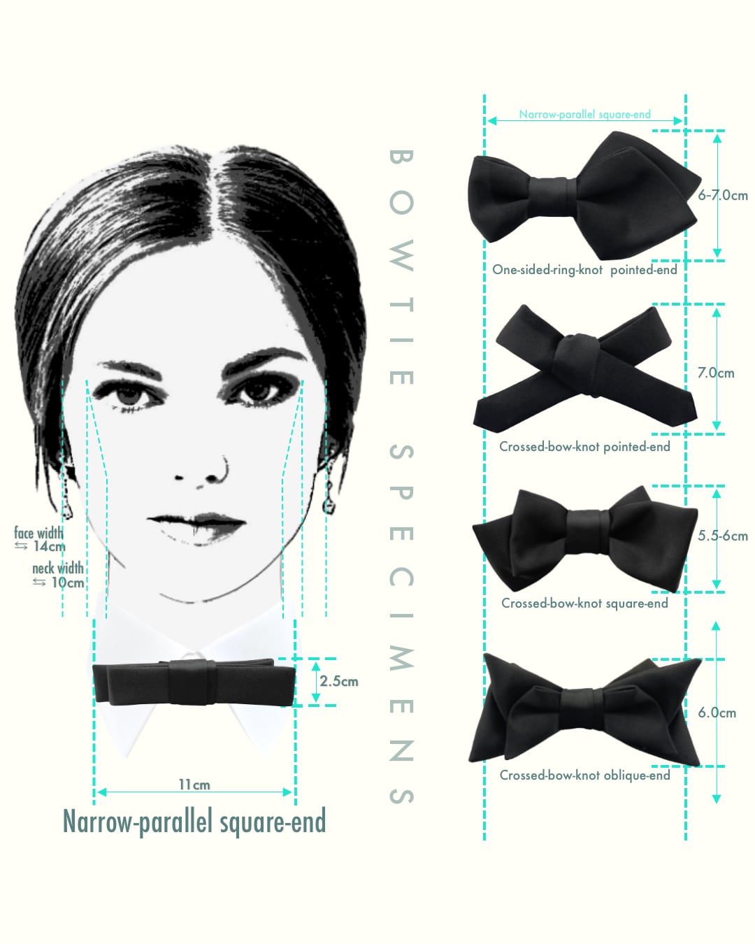 復刻版 クロスドボウノット・スクエアエンド (マルチカラー/ストライプ