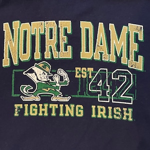 【KNIGHTS】カレッジ ノートルダム大学 NOTRE DAME プリント 半袖 Tシャツ XL オーバーサイズ US古着 アメリカ古着