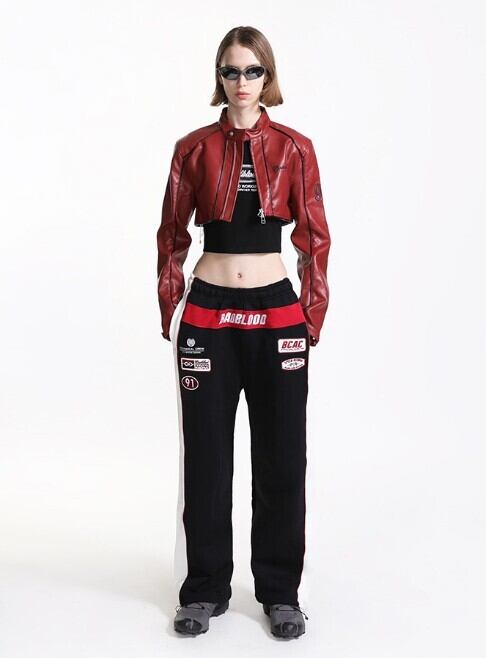 Badblood スウェット ジャージ パンツ レッド 赤 RED S Badblood スウェット ジャージ パンツ レッド 赤 RED S Badblood