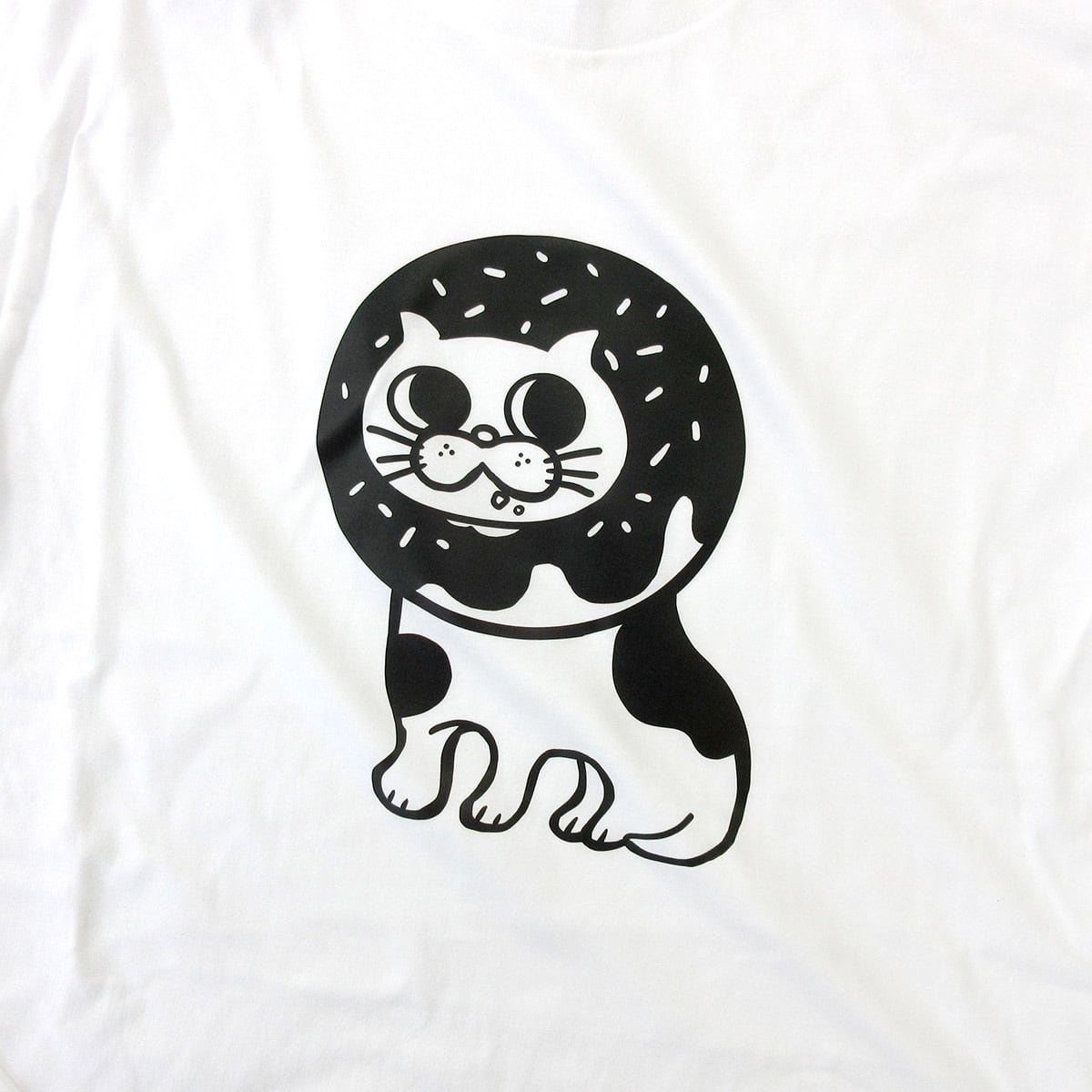 ドーナツ ネコ 猫 Tシャツ cat45 猫服 ゆるキャラ ねこ柄 猫柄