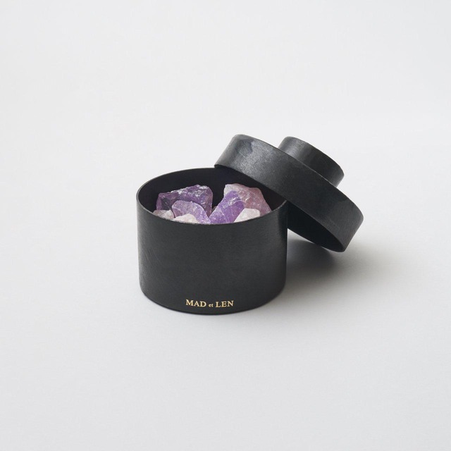 MAD et LEN / FLAT POT POURRI ROSE MINI (amethyst、rose quartz）  -ポプリ /  ローズ フラット  ミニサイズ -