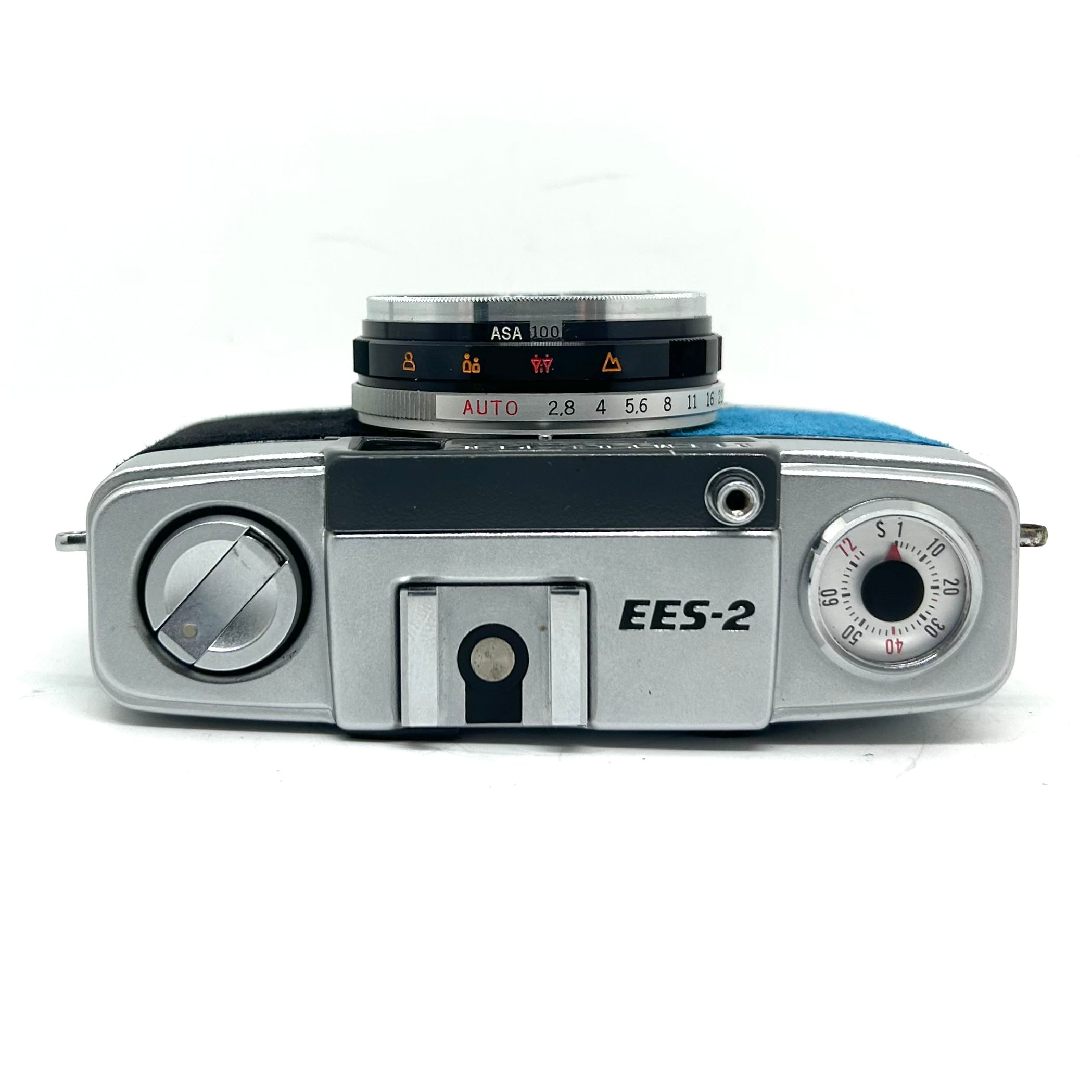ごん色カメラ OLYMPUS-PEN フィルムカメラ 24-160 リメイクカメラ OLYMPUS PEN-EES-2 （スカイブルー・ブラック