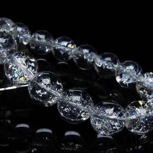 アイリスクォーツ 水晶 ブレスレット 14mm 一点物 メール便可 [M便 1/10] 111-35456