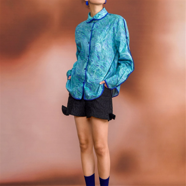 【Camoooni】デザイン画シャツ 10823