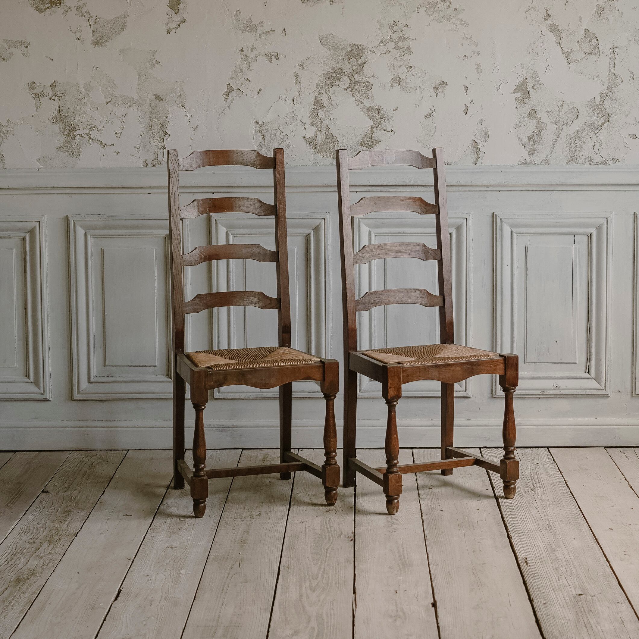 チェア/椅子/イス/空間装飾/ディスプレイ/1940年代/ラダーバックチェア/アンティーク