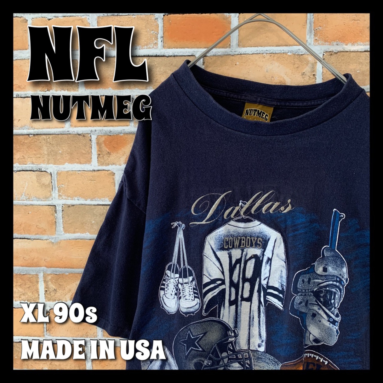 【NFL】90s ヴィンテージ Tシャツ 刺繍ロゴ XL アメリカ古着