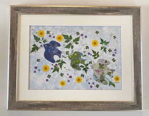 オーダーメイド押し花額　　　　　　～額サイズおよそ50㎝前後～