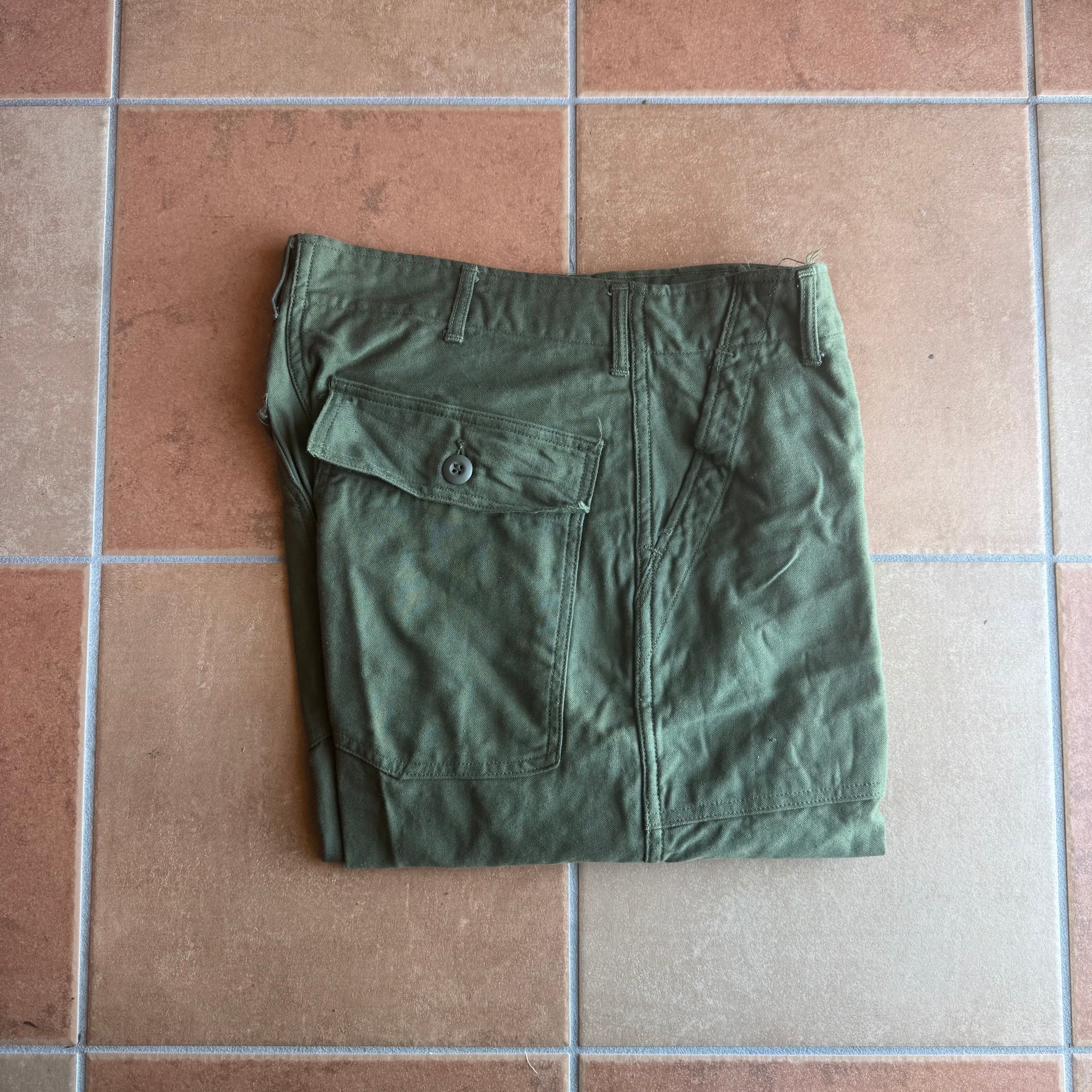 1967y U.S. Military Cotton Sateen “OG-107” Utility Trousers.W34