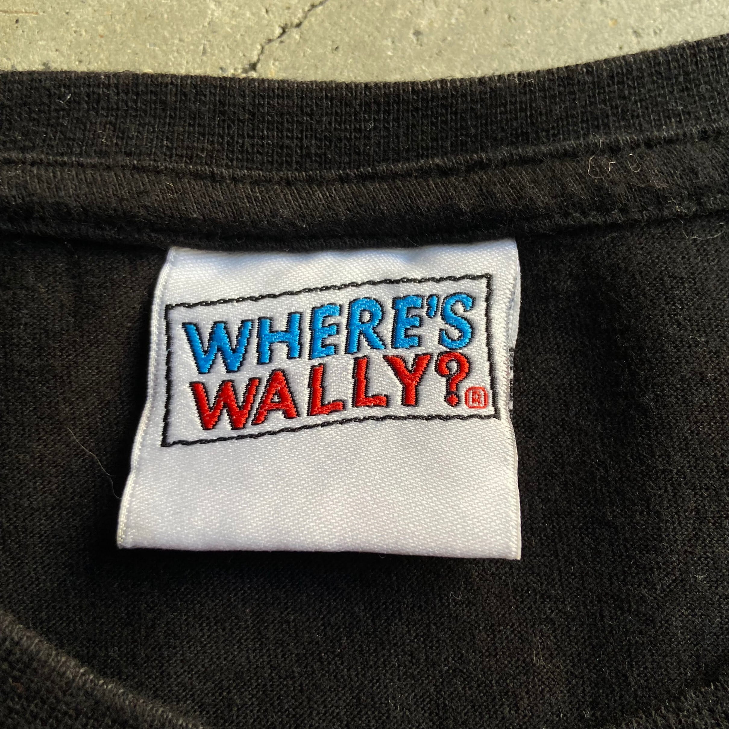 WHER'S WALLY ウォーリーを探せ 絵本 キャラクター プリント Tシャツ