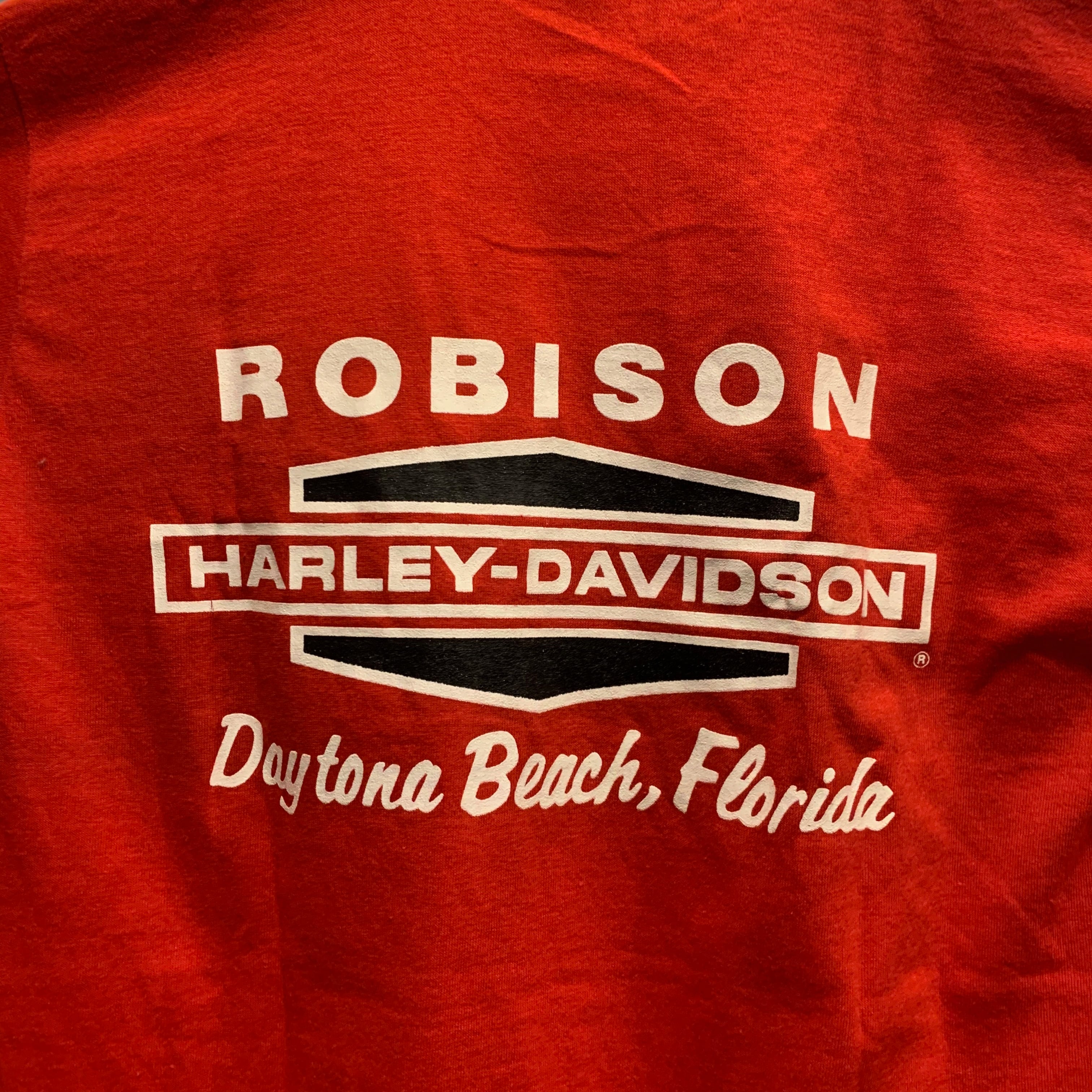 Harley Davidson red color t-shirts ハーレー・ダヴィッドソン デットストック 赤 半袖シャツ  Sサイズ/1800171 | number12 powered by BASE