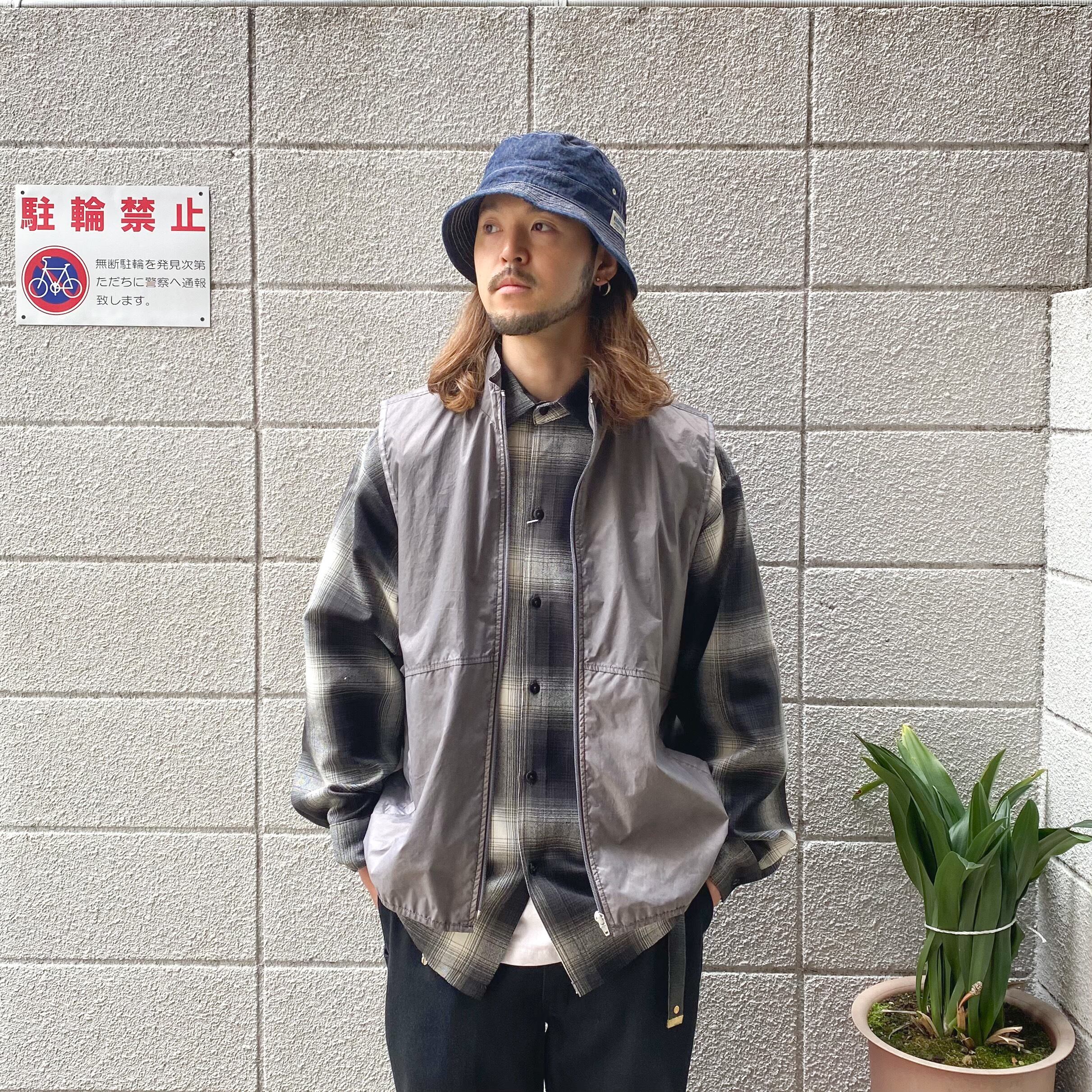 SEABEES Garment Dye Nylon Vest - Grey / シービーズ ナイロン SEABEES Garment Dye Nylon Vest - Grey / シービーズ ナイロン