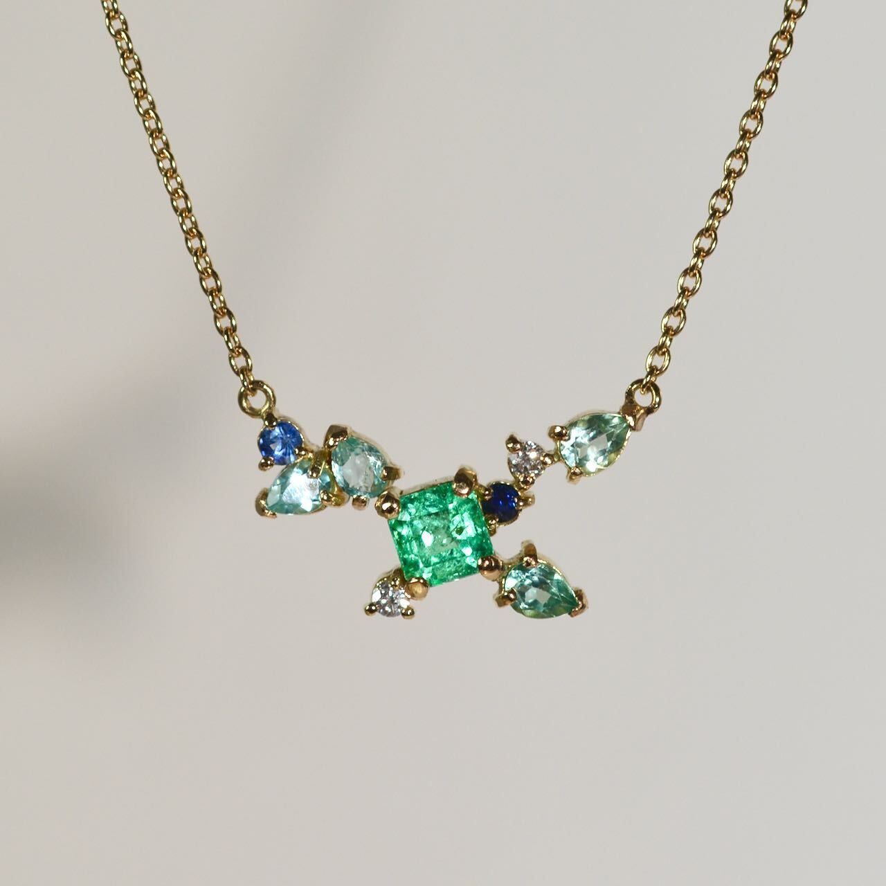 ⭐︎【高級】天然 アクアマリン ネックレス 10.1g 