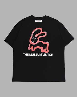 [THE MUSEUM VISITOR] RABBIT PRINTED T-SHIRTS (BLACK)  正規品 韓国ブランド 韓国通販 韓国代行 韓国ファッション