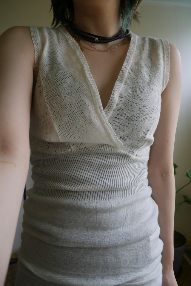 70s-80s EURO VINTAGE  Albertina Rib Top