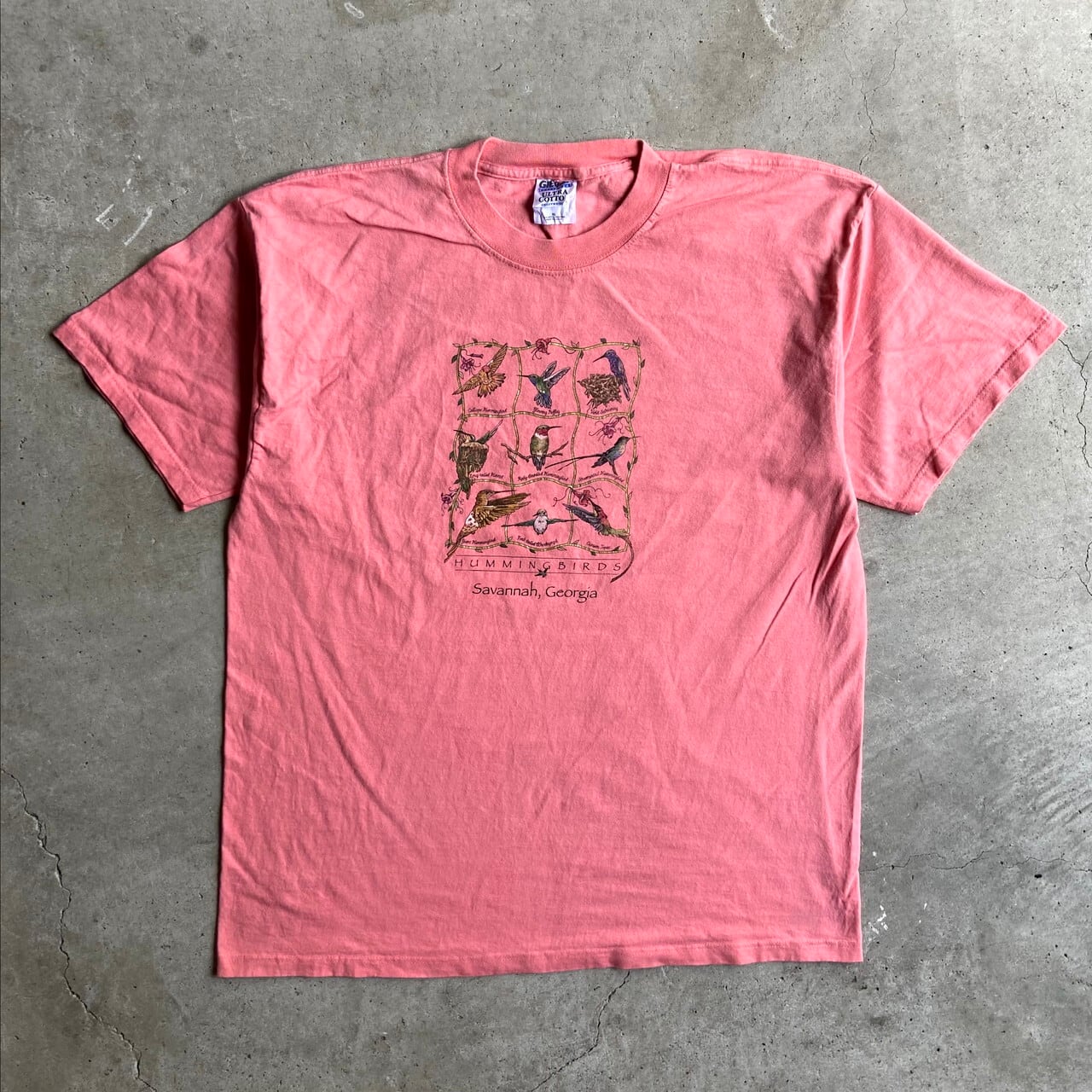 アニマルtシャツ 動物tシャツ 鳥 メンズxl レディース 古着 ピンク Tシャツ Sa Cave 古着屋 公式 古着通販サイト