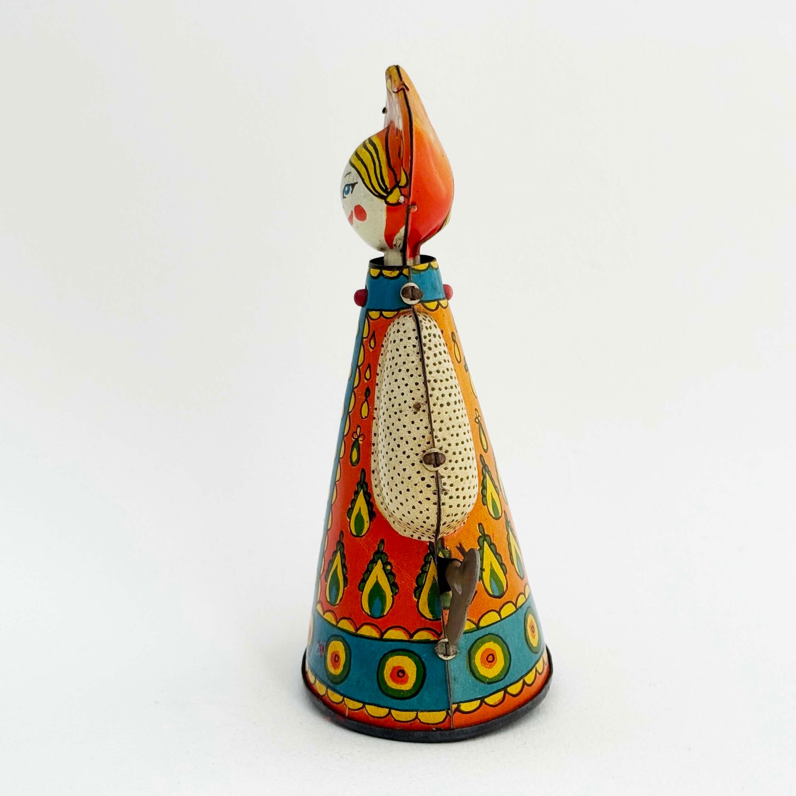 ソ連時代のブリキのゼンマイ動作人形（70年代デッドストック）