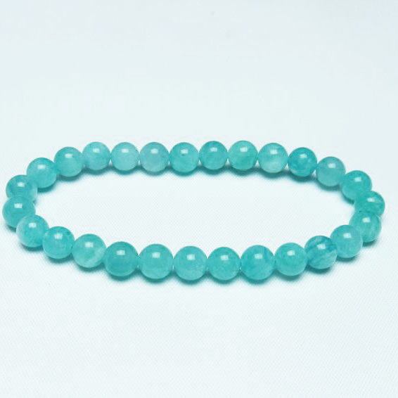 アマゾナイト ブレスレット 7mm 一点物 メール便可 [M便 1/10] 111-47728