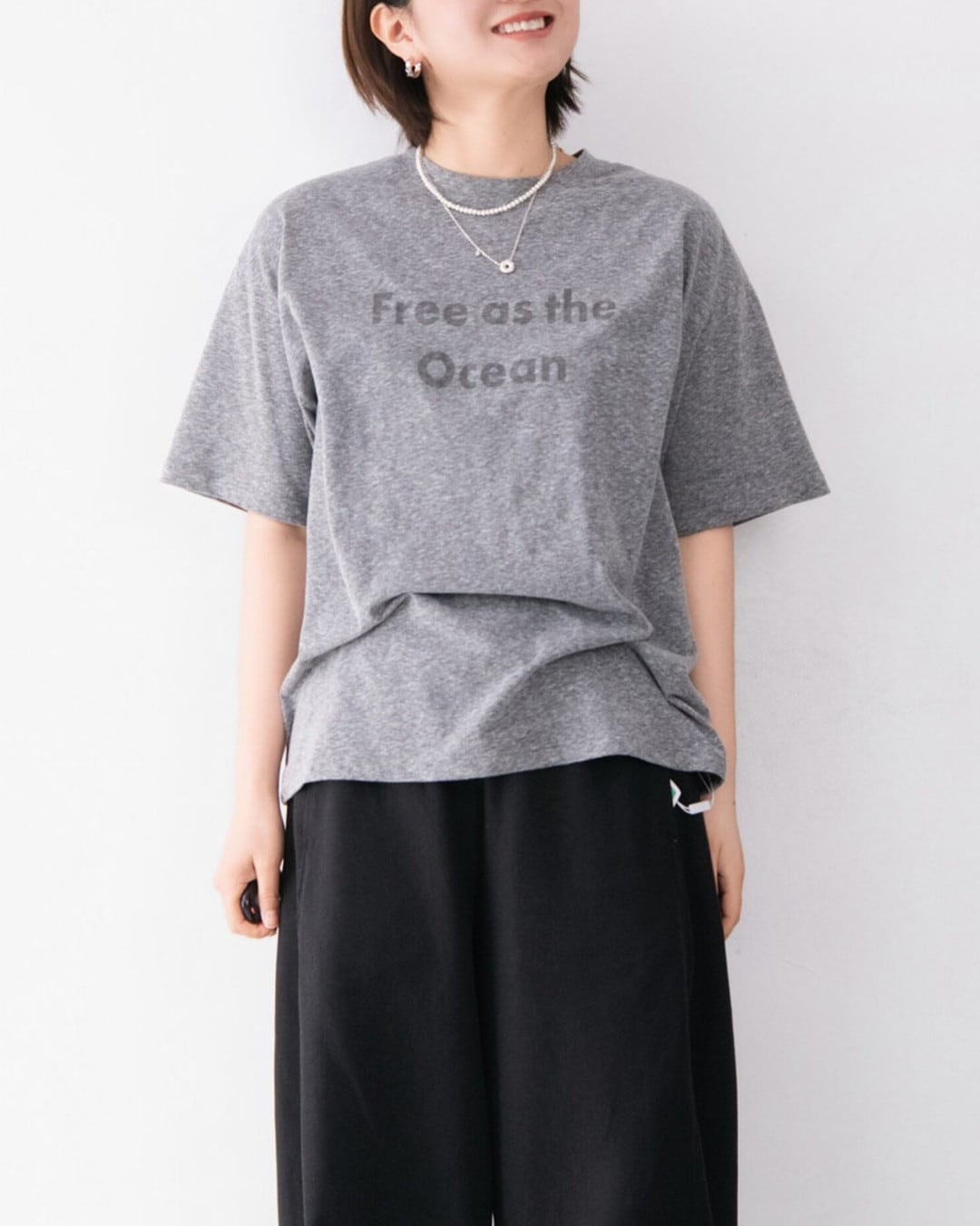 フロントロゴ 英字 半袖 Tシャツ T0014