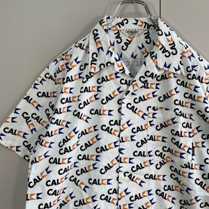 CALEE multi logo design shirt size L 配送C