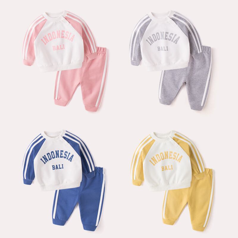 ベビースーツスポーツ服2019秋の新スタイル0-1-3歳の赤ちゃんeignスタイルツーピース春と秋の潮の服 Duduベイビー6416263