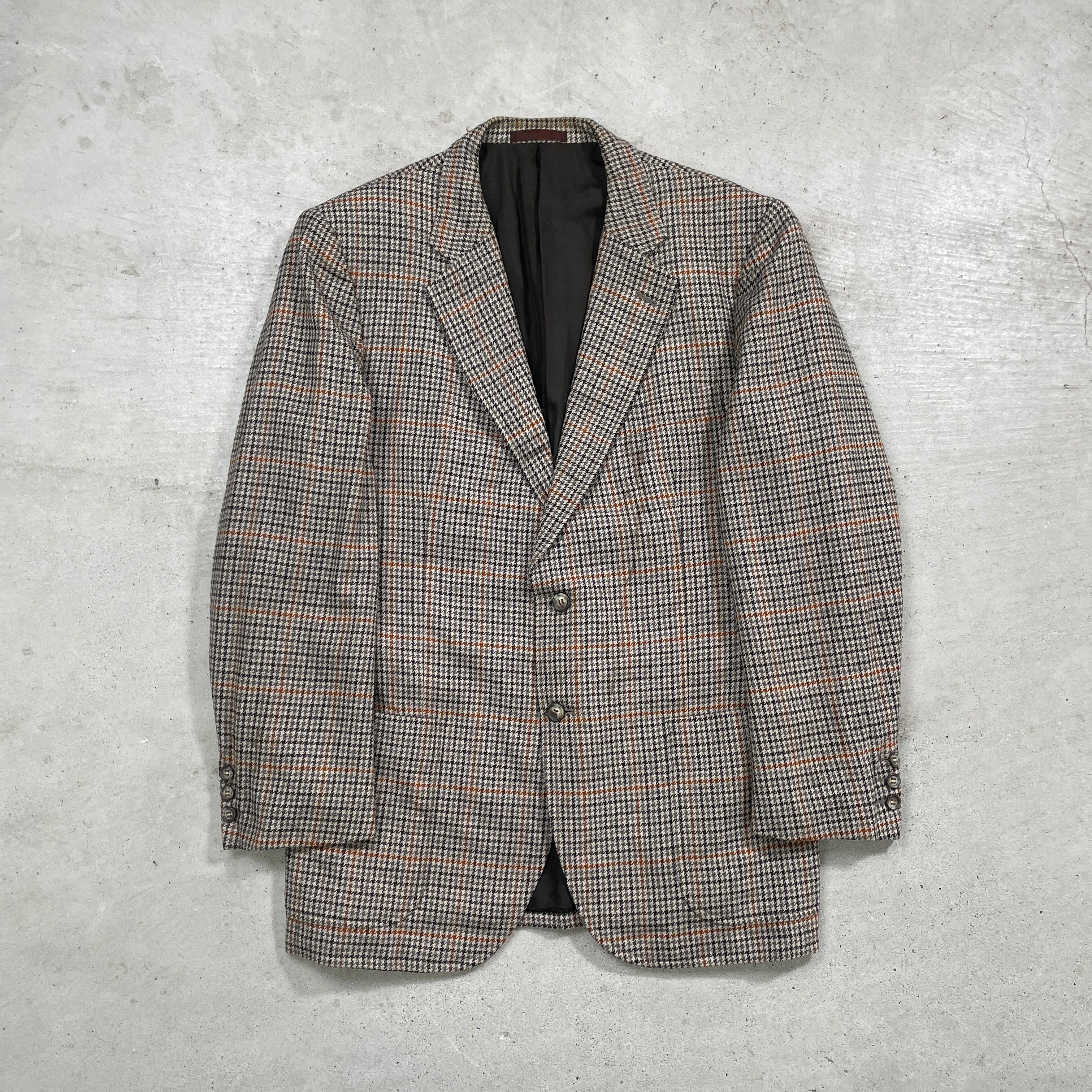 BURBERRYS ウール シルク混 テーラードジャケット ヴィンテージ 80s  