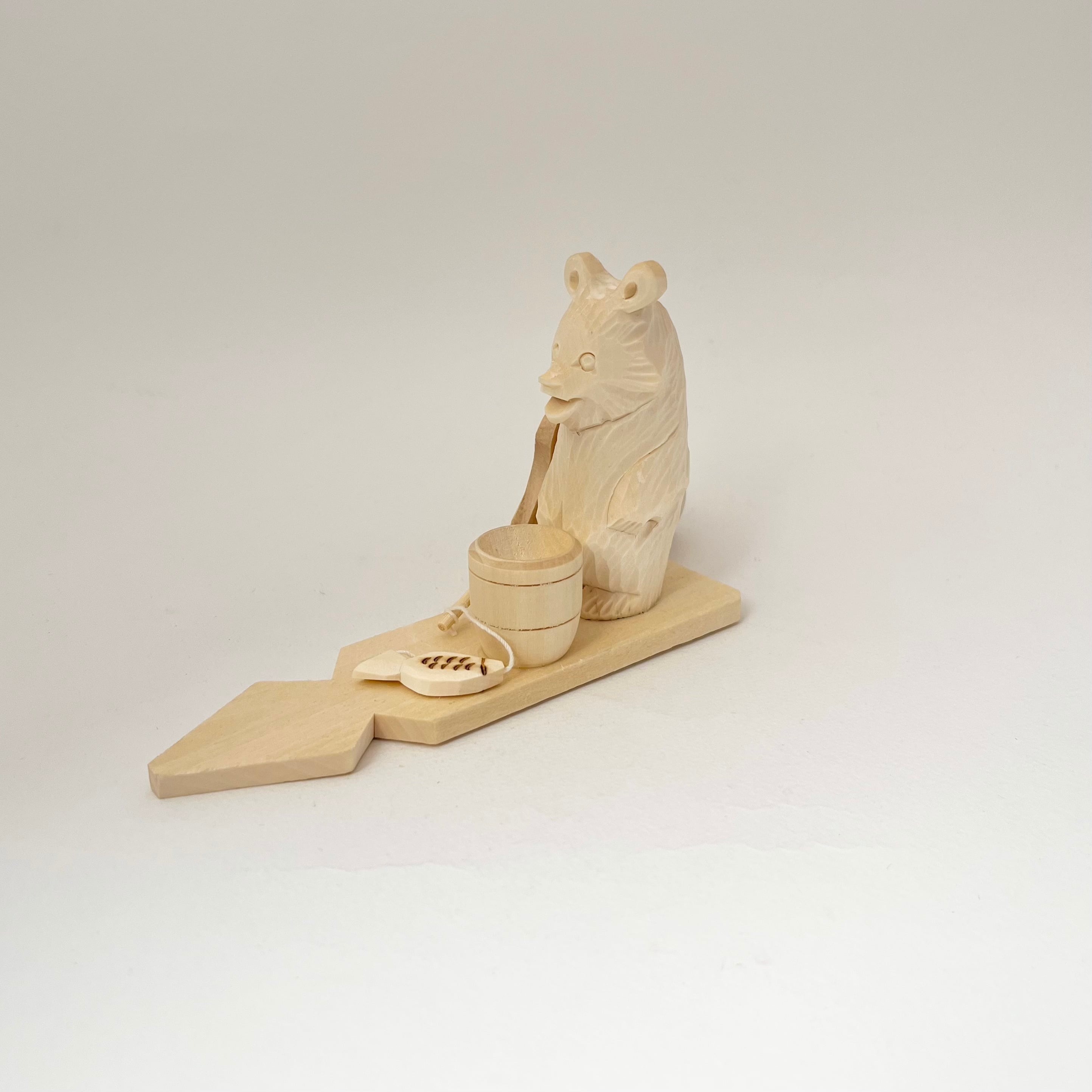 ボゴロツコエ木地玩具「クマの魚釣り」