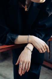 『静かな航路』 anchor chain bracelet