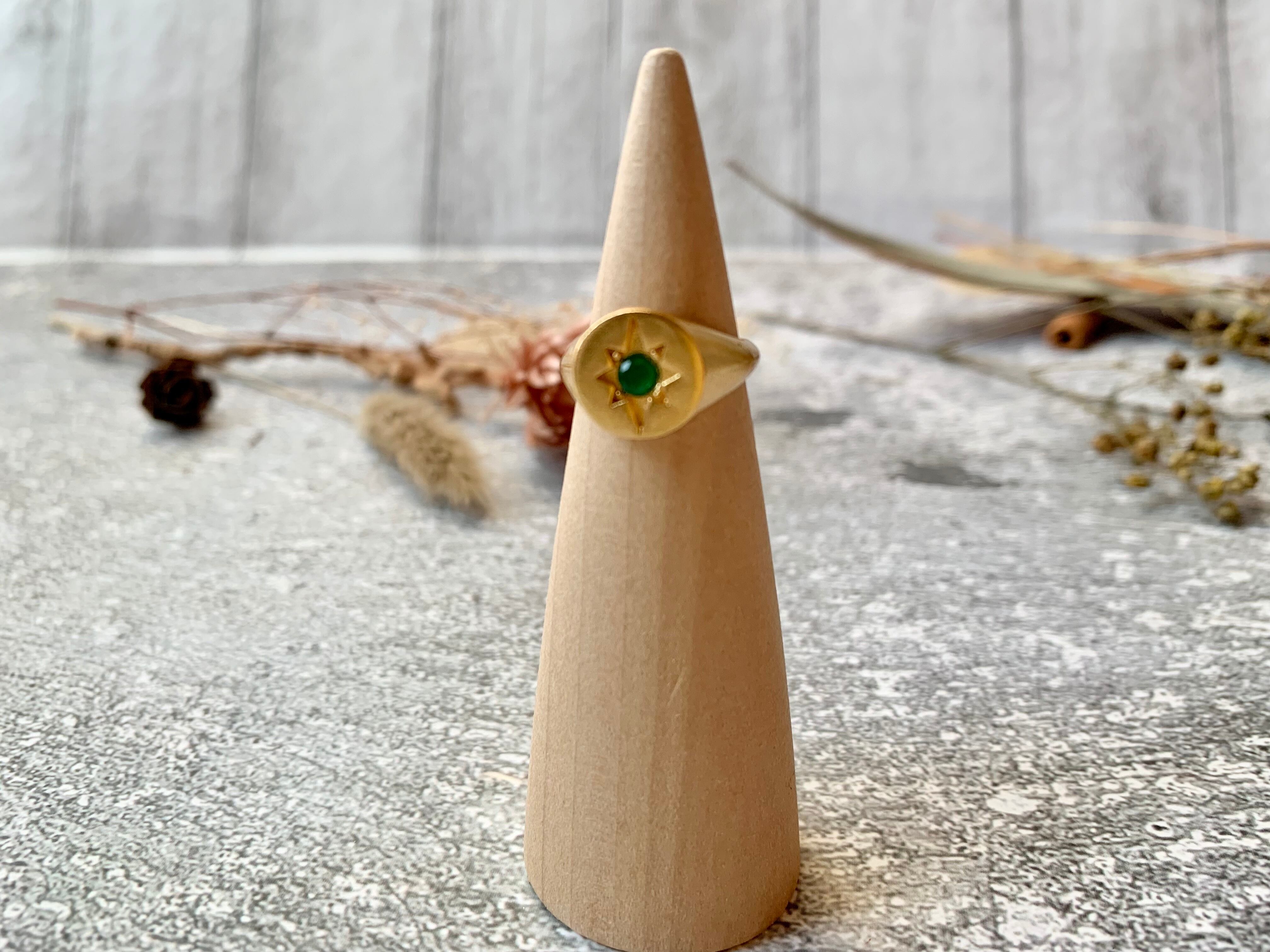 トルコジルコニアピンキーリング4D